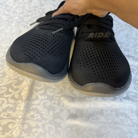 EUC Crocs Women's 9 Literide 360 Pacer Black Walking Shoes Waterproof MINT! - Picture 5 of 10